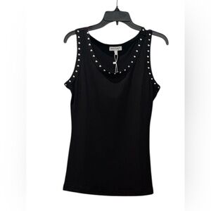 Black Studded Tank Top